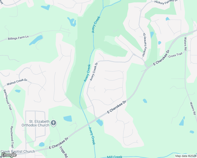 map of restaurants, bars, coffee shops, grocery stores, and more near 404 Farm Brook Cove in Woodstock