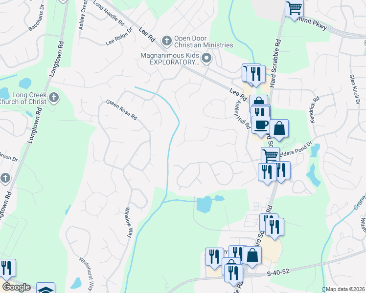 map of restaurants, bars, coffee shops, grocery stores, and more near 203 Frasier Bay Road in Columbia