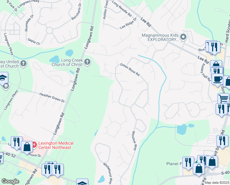 map of restaurants, bars, coffee shops, grocery stores, and more near 116 Stamhope Court in Columbia