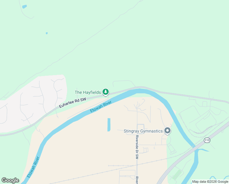 map of restaurants, bars, coffee shops, grocery stores, and more near 185 Euharlee Road in Taylorsville