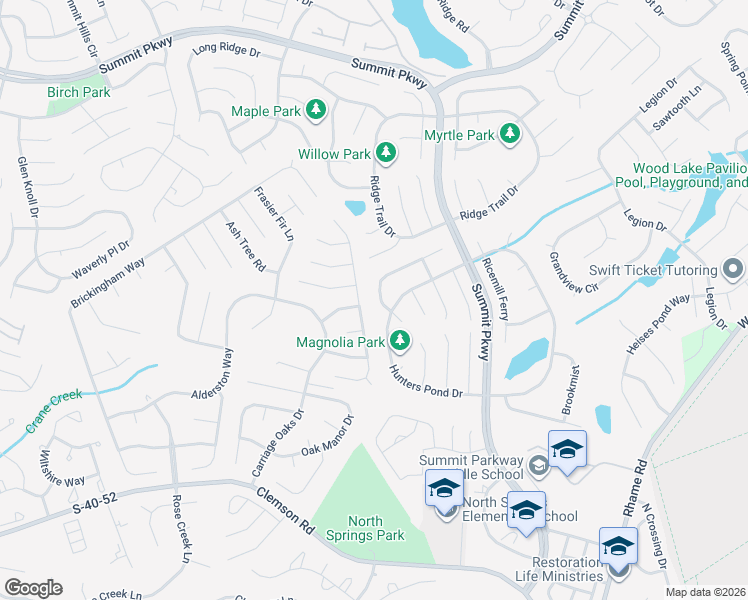 map of restaurants, bars, coffee shops, grocery stores, and more near 15 Dovecreek in Columbia