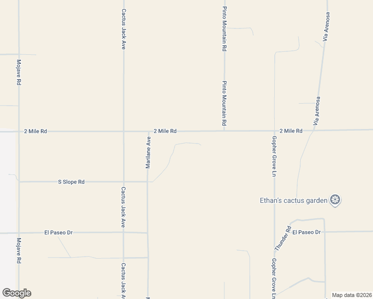 map of restaurants, bars, coffee shops, grocery stores, and more near 77575 2 Mile Road in Twentynine Palms