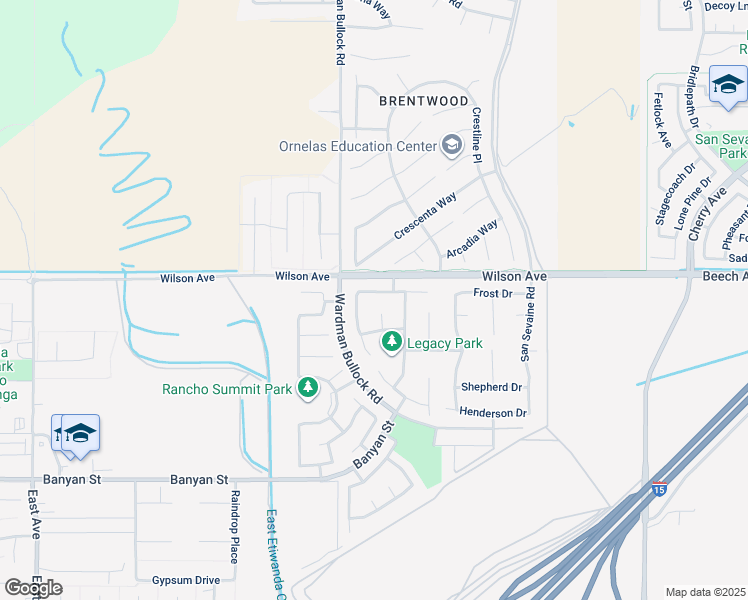 map of restaurants, bars, coffee shops, grocery stores, and more near 13861 Laurel Tree Drive in Rancho Cucamonga