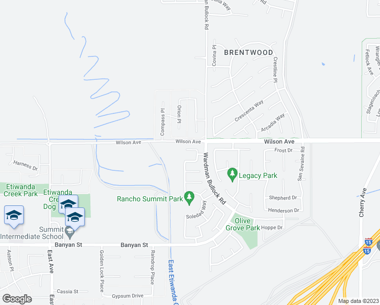map of restaurants, bars, coffee shops, grocery stores, and more near 13731 Santa Lucia Court in Rancho Cucamonga