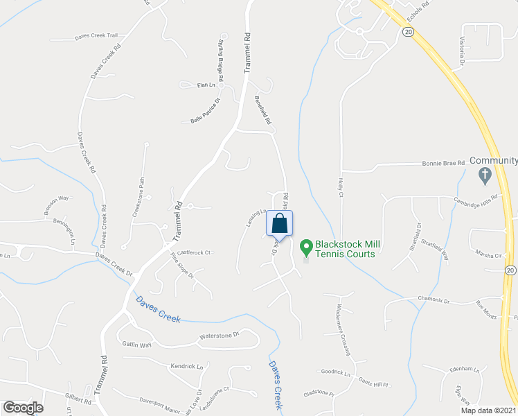 map of restaurants, bars, coffee shops, grocery stores, and more near 2540 Lansing Lane in Cumming