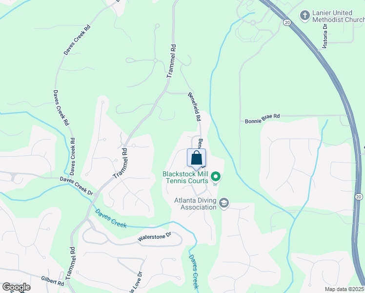 map of restaurants, bars, coffee shops, grocery stores, and more near 2540 Lansing Lane in Cumming