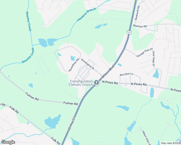 map of restaurants, bars, coffee shops, grocery stores, and more near 805 Redden Row in Blythewood
