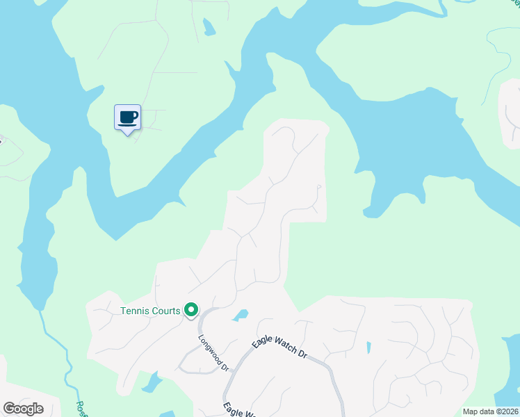map of restaurants, bars, coffee shops, grocery stores, and more near 501 Scenic Way in Woodstock
