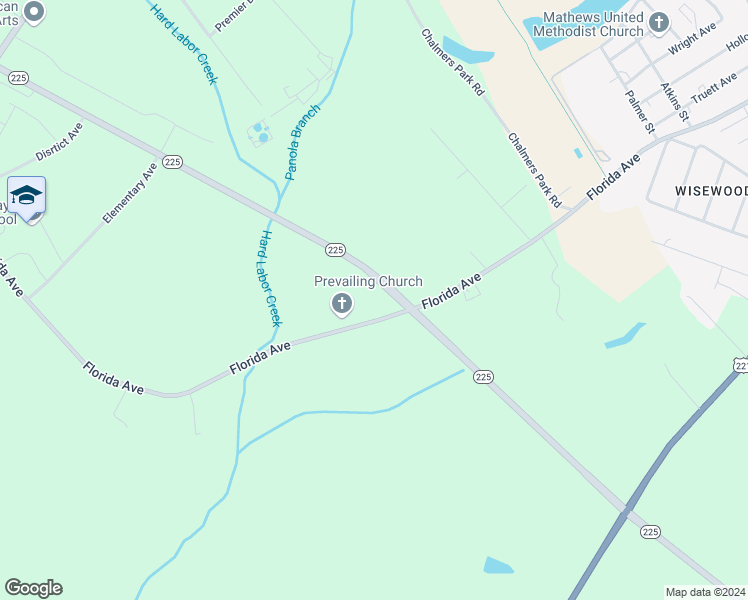 map of restaurants, bars, coffee shops, grocery stores, and more near 1004 Florida Avenue in Greenwood