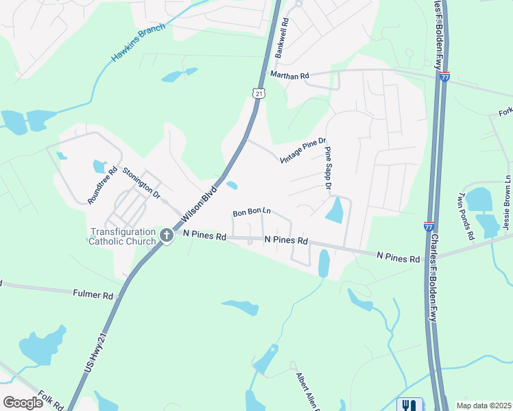 map of restaurants, bars, coffee shops, grocery stores, and more near 9924 Wilson Boulevard in Blythewood