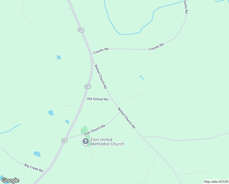 map of restaurants, bars, coffee shops, grocery stores, and more near 4792 Bethel Church Road in Prosperity