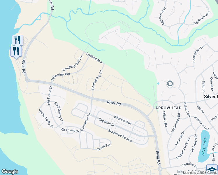 map of restaurants, bars, coffee shops, grocery stores, and more near 4400 Barnards Landing Rd in Wilmington
