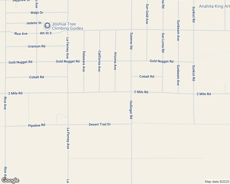 map of restaurants, bars, coffee shops, grocery stores, and more near Arizona Avenue in San Bernardino County
