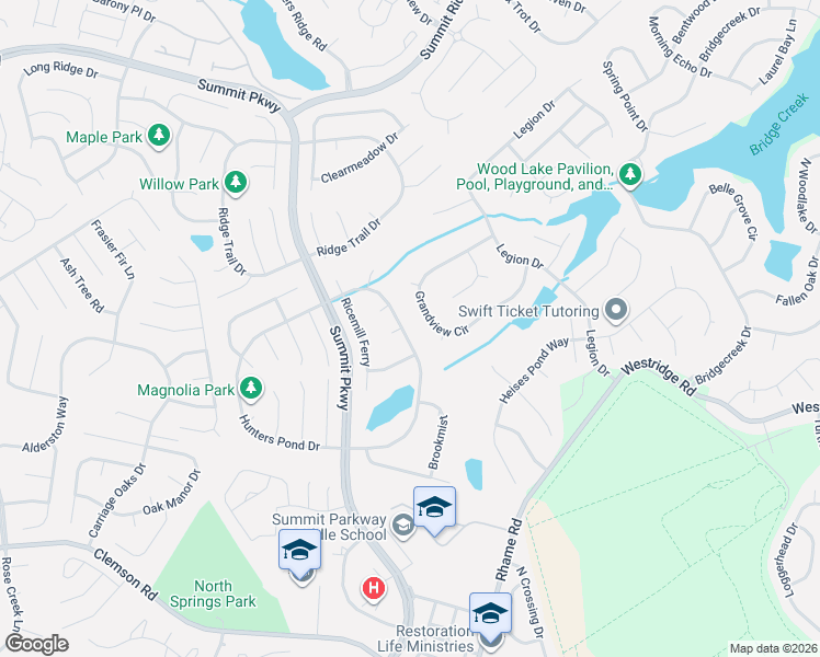 map of restaurants, bars, coffee shops, grocery stores, and more near 1413 Legion Drive in Columbia
