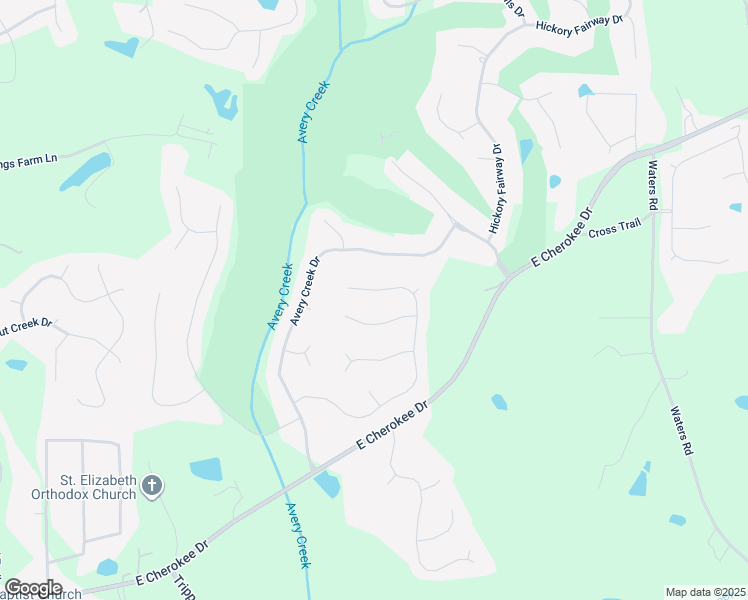 map of restaurants, bars, coffee shops, grocery stores, and more near 2073 Woodside Park Drive in Woodstock