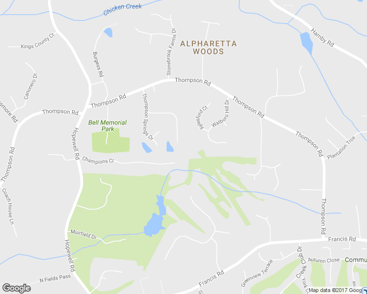 map of restaurants, bars, coffee shops, grocery stores, and more near 380 Double Springs Way in Alpharetta