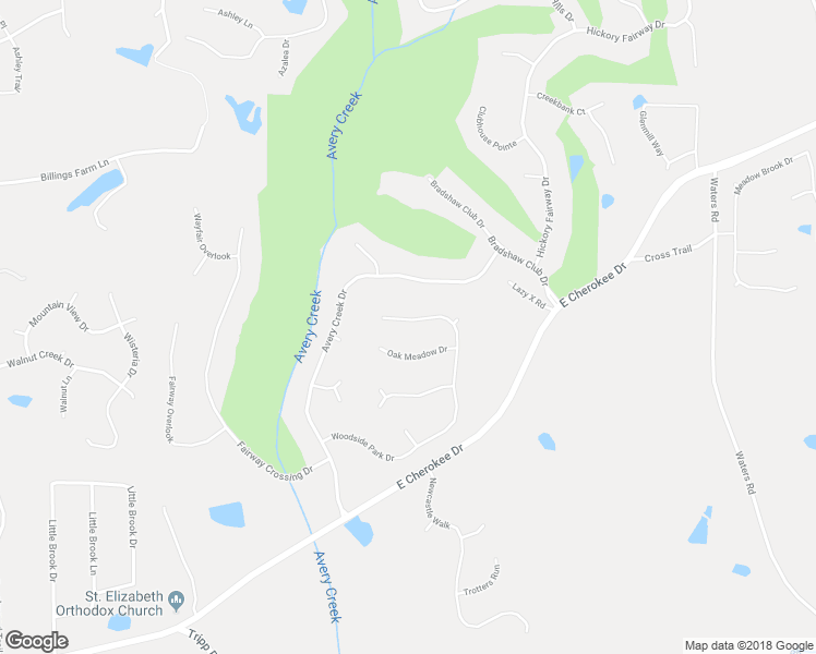 map of restaurants, bars, coffee shops, grocery stores, and more near 2073 Woodside Park Drive in Woodstock