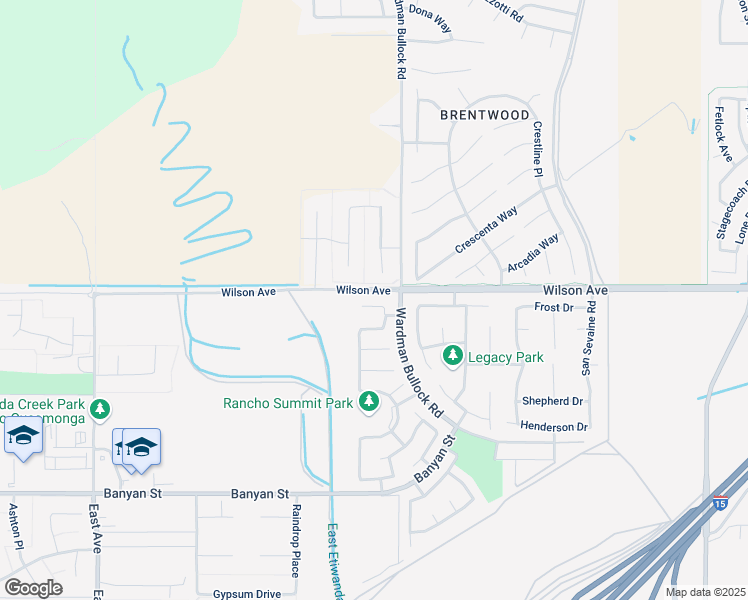 map of restaurants, bars, coffee shops, grocery stores, and more near 13752 Santa Lucia Court in Rancho Cucamonga