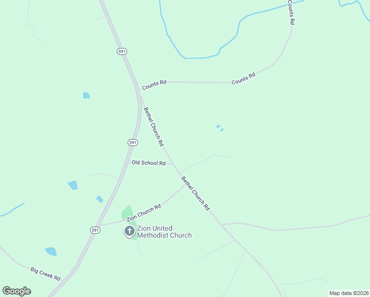 map of restaurants, bars, coffee shops, grocery stores, and more near 4792 Bethel Church Road in Prosperity