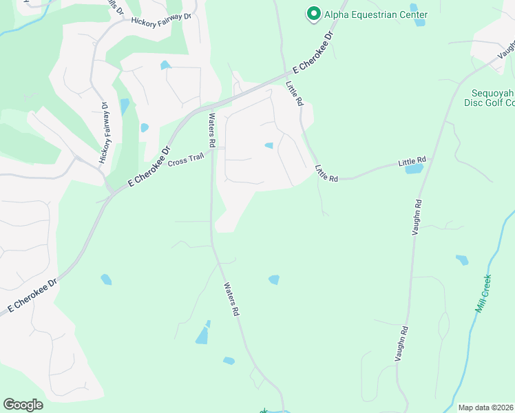 map of restaurants, bars, coffee shops, grocery stores, and more near 1007 Meadow Brook Drive in Woodstock