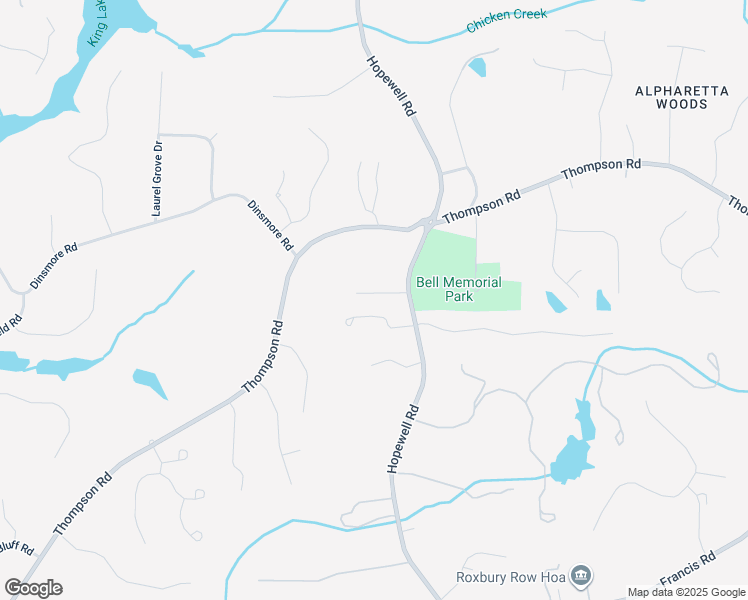 map of restaurants, bars, coffee shops, grocery stores, and more near 15154 Hopewell Road in Alpharetta