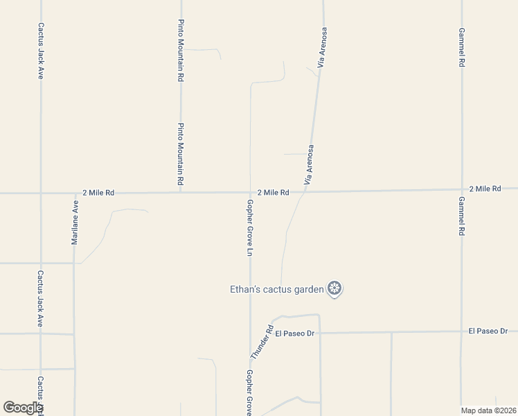 map of restaurants, bars, coffee shops, grocery stores, and more near Gopher Grove Lane in Twentynine Palms