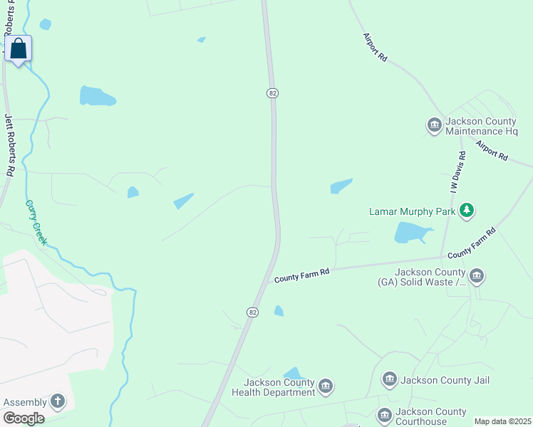 map of restaurants, bars, coffee shops, grocery stores, and more near 1945 Georgia 82 in Jefferson