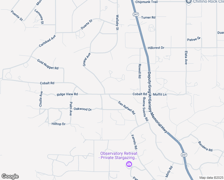 map of restaurants, bars, coffee shops, grocery stores, and more near 56824 Cobalt Road in Yucca Valley