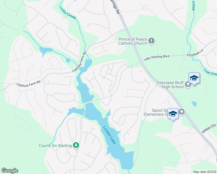 map of restaurants, bars, coffee shops, grocery stores, and more near 6920 Big Sky Drive in Flowery Branch