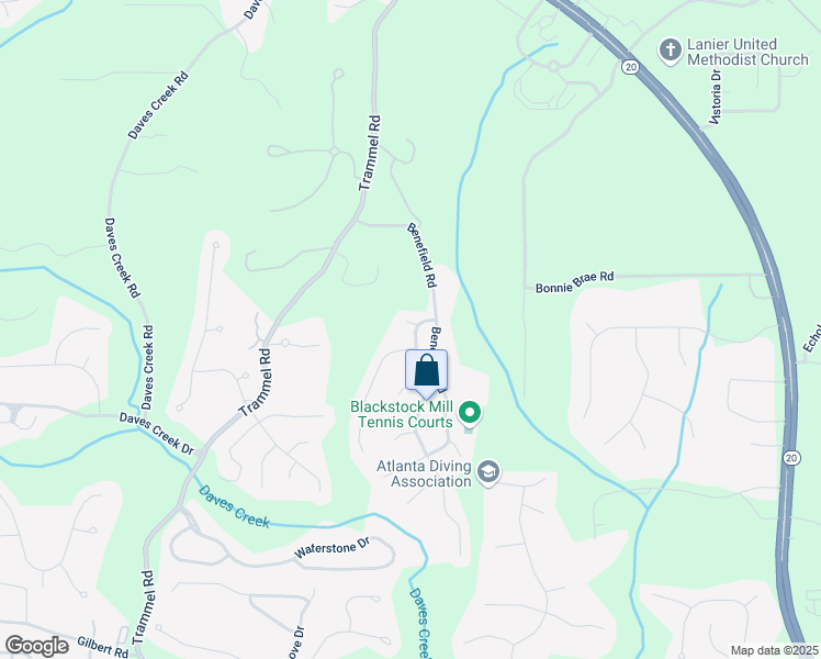 map of restaurants, bars, coffee shops, grocery stores, and more near 2445 Terry Court in Cumming