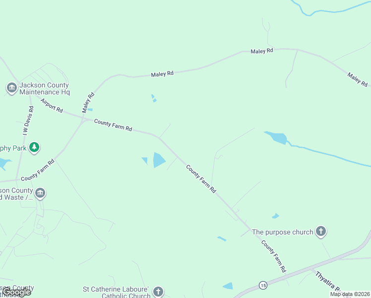 map of restaurants, bars, coffee shops, grocery stores, and more near 798 County Farm Road in Jefferson