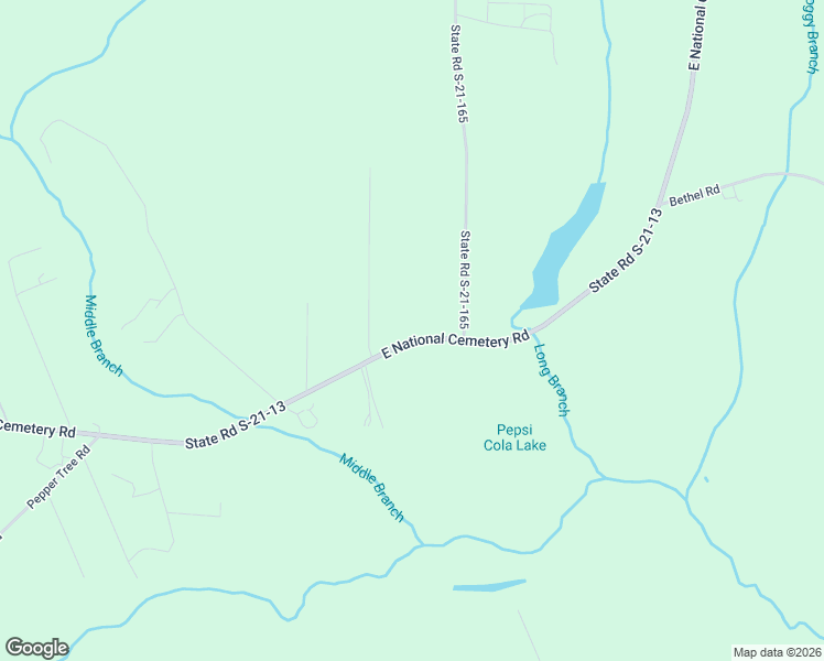 map of restaurants, bars, coffee shops, grocery stores, and more near 6015 East National Cemetery Road in Florence