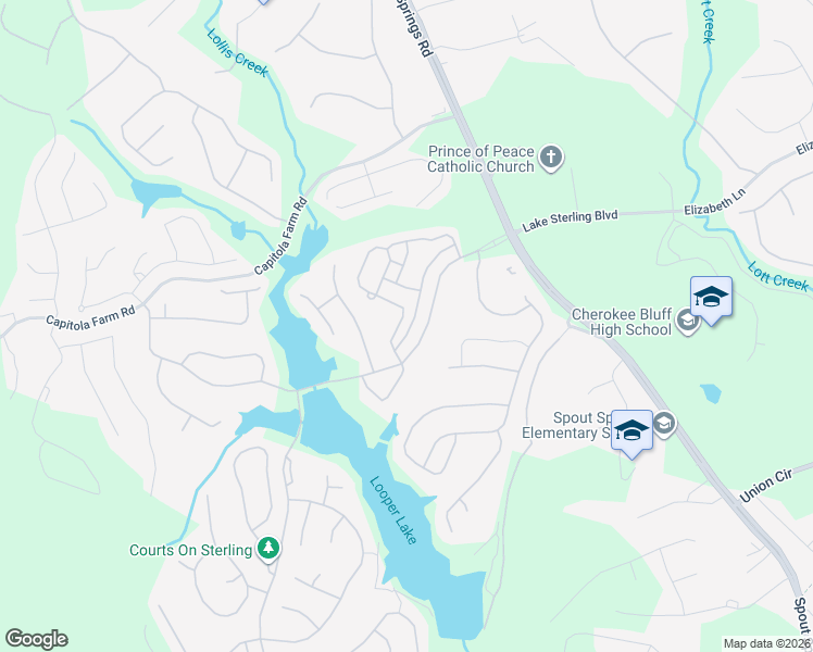 map of restaurants, bars, coffee shops, grocery stores, and more near 6934 Golden Bud Lane in Flowery Branch