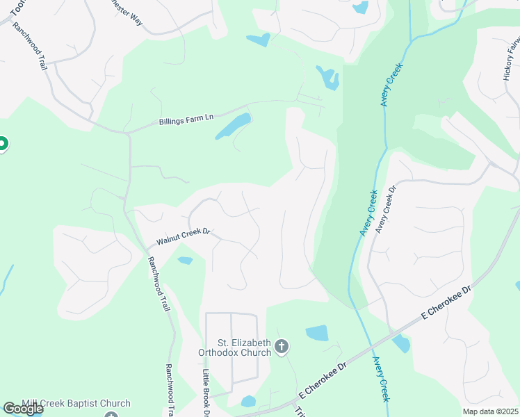 map of restaurants, bars, coffee shops, grocery stores, and more near 419 Mountain View Drive in Woodstock