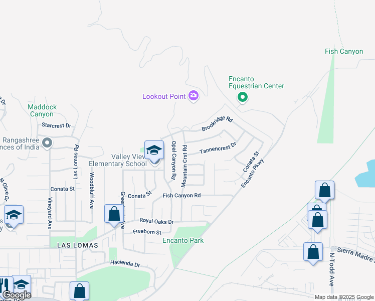 map of restaurants, bars, coffee shops, grocery stores, and more near 3203 Tannencrest Drive in Duarte