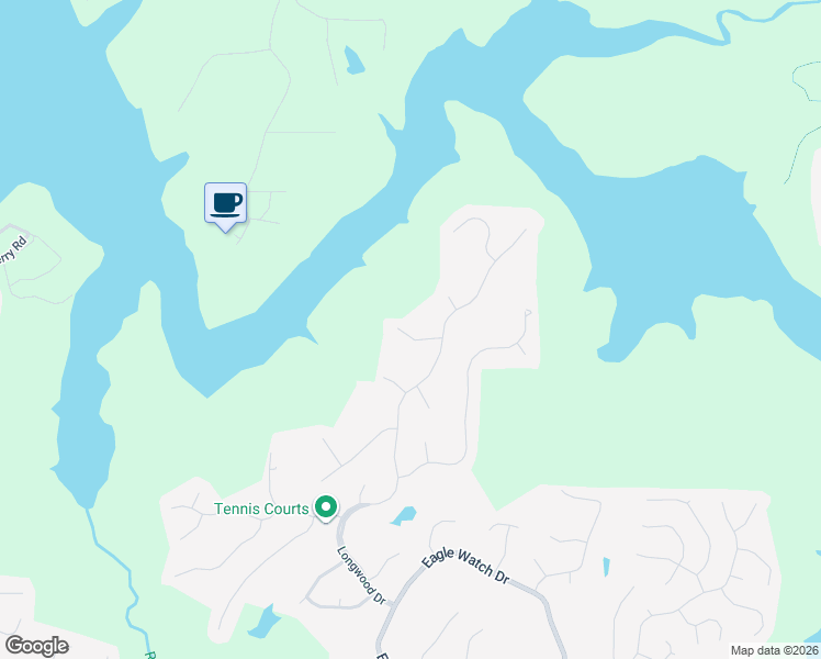 map of restaurants, bars, coffee shops, grocery stores, and more near 506 Scenic Way in Woodstock