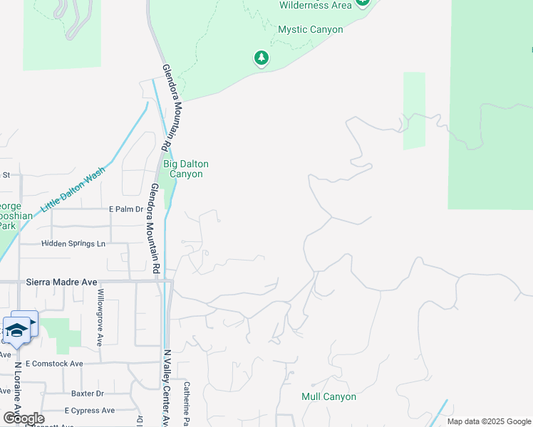 map of restaurants, bars, coffee shops, grocery stores, and more near in Glendora