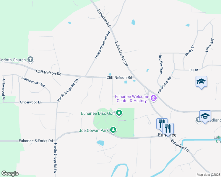 map of restaurants, bars, coffee shops, grocery stores, and more near 116 Cherry Glen Way in Kingston