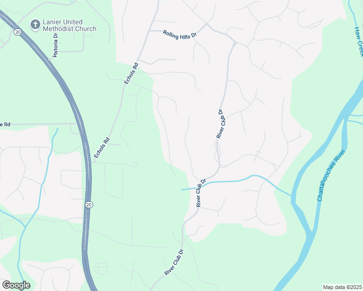 map of restaurants, bars, coffee shops, grocery stores, and more near 3895 Overlake Drive in Cumming
