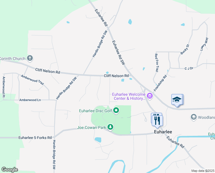 map of restaurants, bars, coffee shops, grocery stores, and more near 116 Cherry Glen Way in Kingston