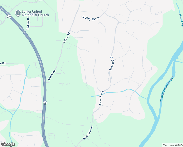 map of restaurants, bars, coffee shops, grocery stores, and more near 3895 Overlake Drive in Cumming
