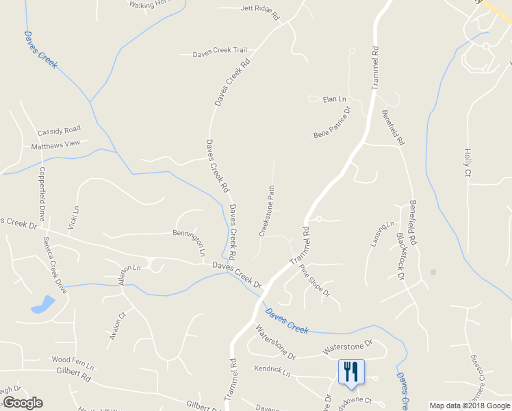 map of restaurants, bars, coffee shops, grocery stores, and more near 6247 Creekstone Path in Cumming