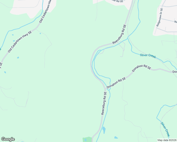 map of restaurants, bars, coffee shops, grocery stores, and more near 1126 Reeceburg Road Southeast in Silver Creek