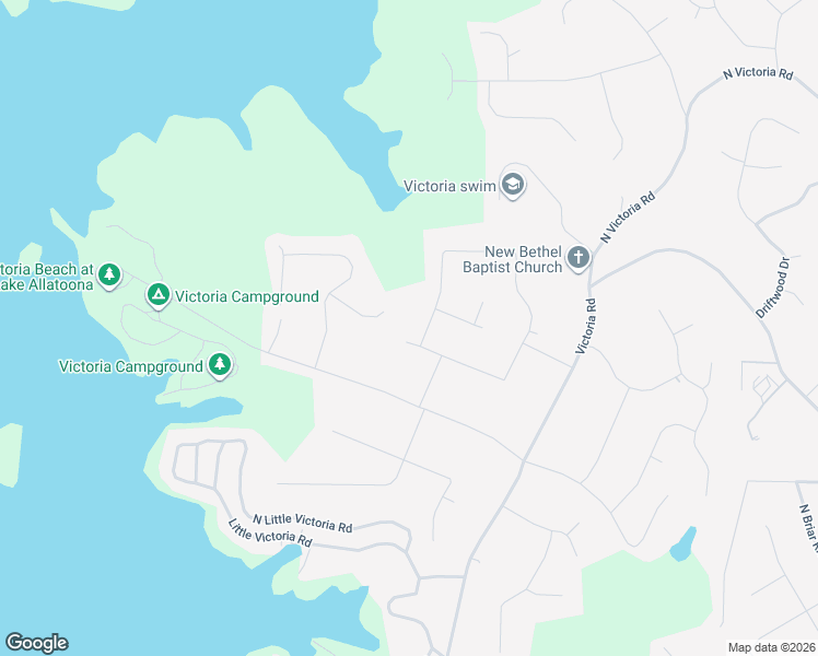 map of restaurants, bars, coffee shops, grocery stores, and more near 301 Bethel Drive in Woodstock