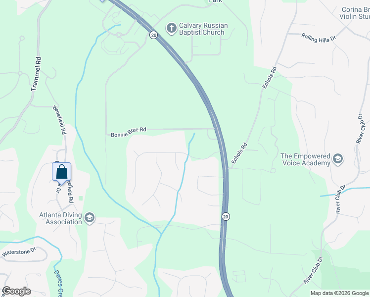 map of restaurants, bars, coffee shops, grocery stores, and more near 2470 Cambridge Hills Road in Cumming