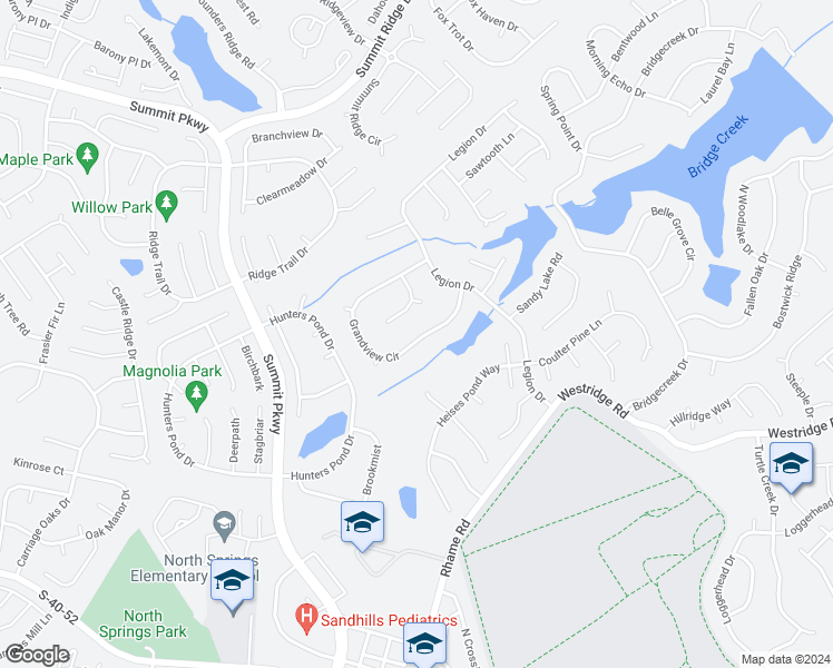 map of restaurants, bars, coffee shops, grocery stores, and more near 208 Grandview Circle in Columbia