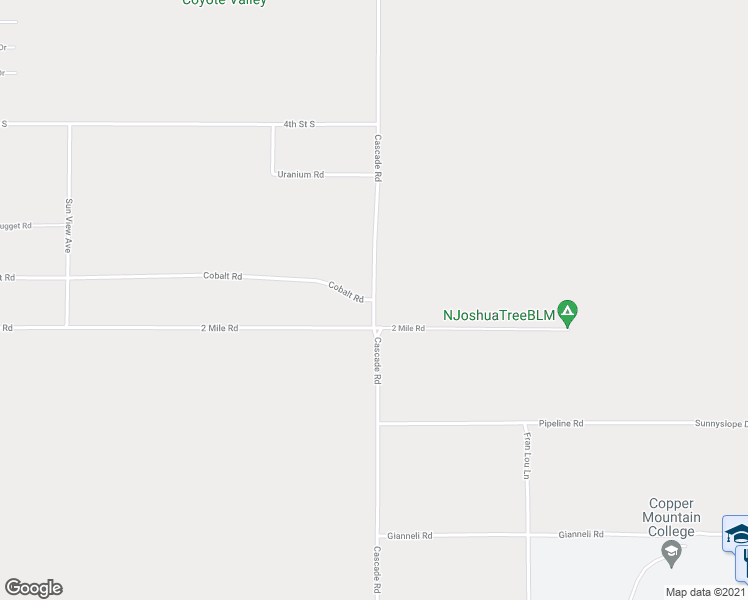 map of restaurants, bars, coffee shops, grocery stores, and more near Cascade Road in San Bernardino County