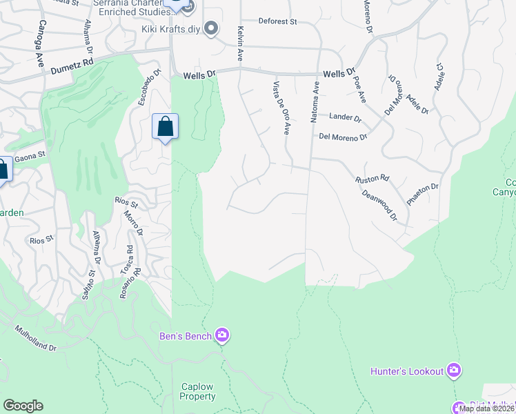 map of restaurants, bars, coffee shops, grocery stores, and more near 4639 Westchester Drive in Los Angeles