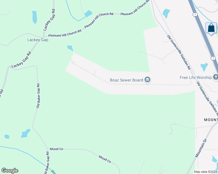 map of restaurants, bars, coffee shops, grocery stores, and more near 781 Skyhaven Road in Boaz