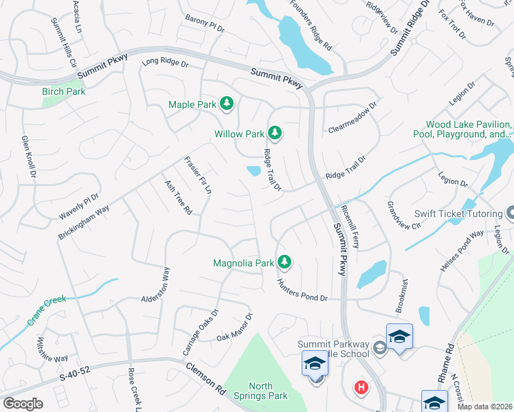 map of restaurants, bars, coffee shops, grocery stores, and more near 3 Ridgecrest Court in Columbia